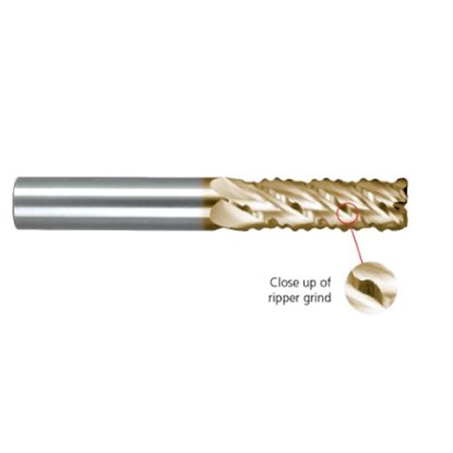 12mm 5 Flute AL Cutter with Chipbreakers F